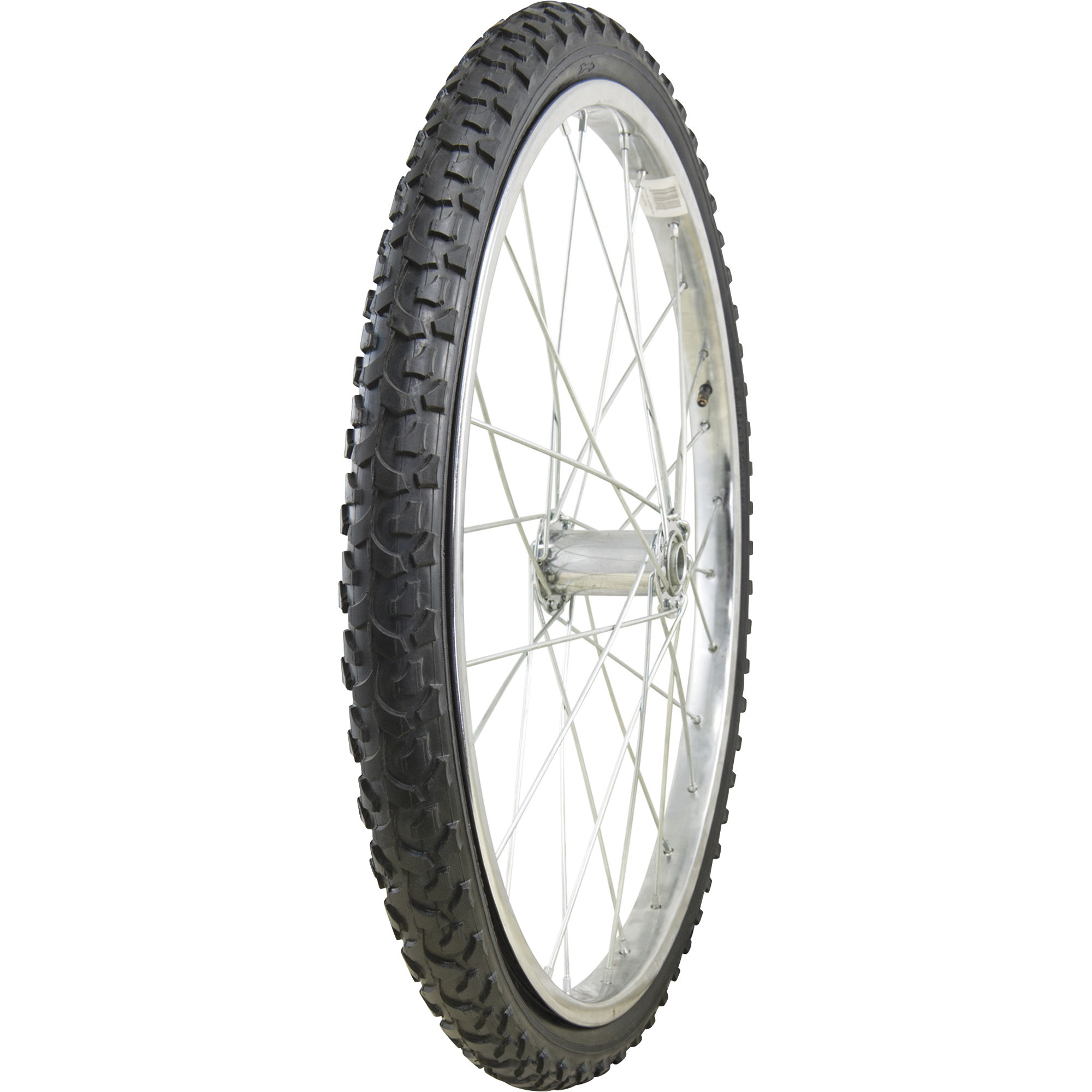 Marathon Tires Pneumatic Tire On Steel Spoked Wheel, 3/4in. Bore, 24 x 2.125